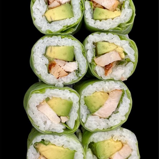 50. b) Kimbap Hähnchen - Avocado (8 Stück)